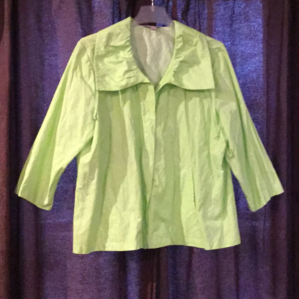 Chico’s wide lapel 3/4 sleeve swing style jacket